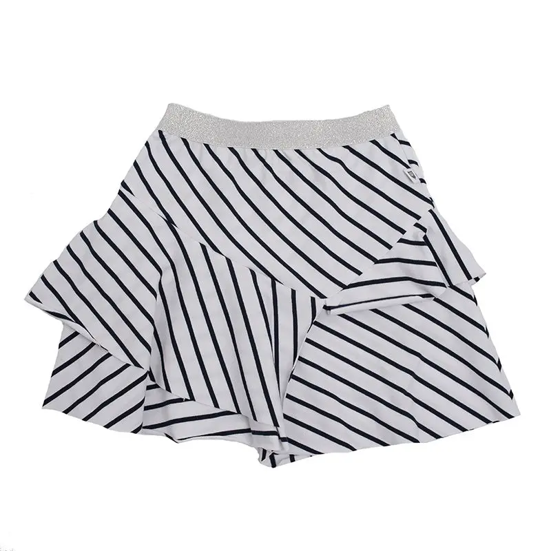 Hoot Kid - All The Stripes Skirt - Navy/White Stripe 1