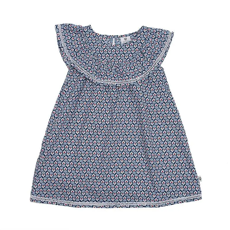 Hoot Kid - Happy Days Dress - Blue 1