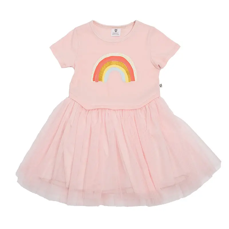 Hoot Kid - Rainbow Sky Tutu - Ballet Pink 1