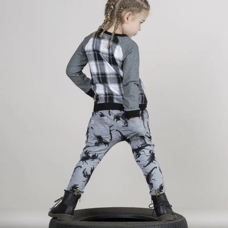 Hoot Kid - Scorpion Street Pant - Light Grey Marle 2