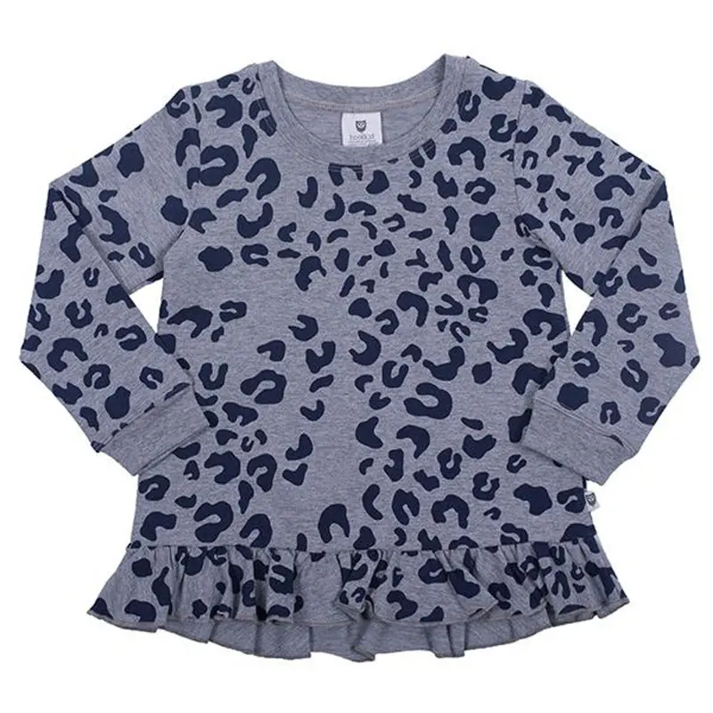 Hoot Kid - Take A Chance Sweater - Grey Marle/Navy 1