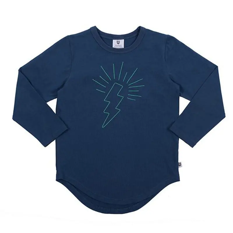 Hoot Kid - Thunder Shake Tee - Washed Navy 1