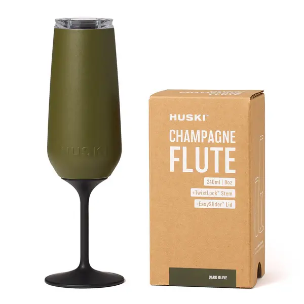 Huski - Champagne Flute - Dark Olive 1