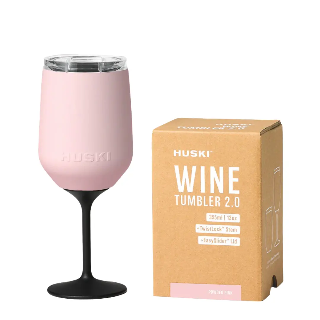 Huski - Wine Tumbler 2.0 - Powder Pink 1