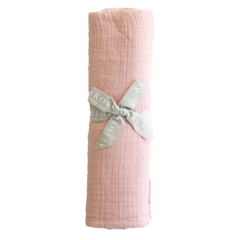 Alimrose - Muslin Swaddle - Rosewater 1