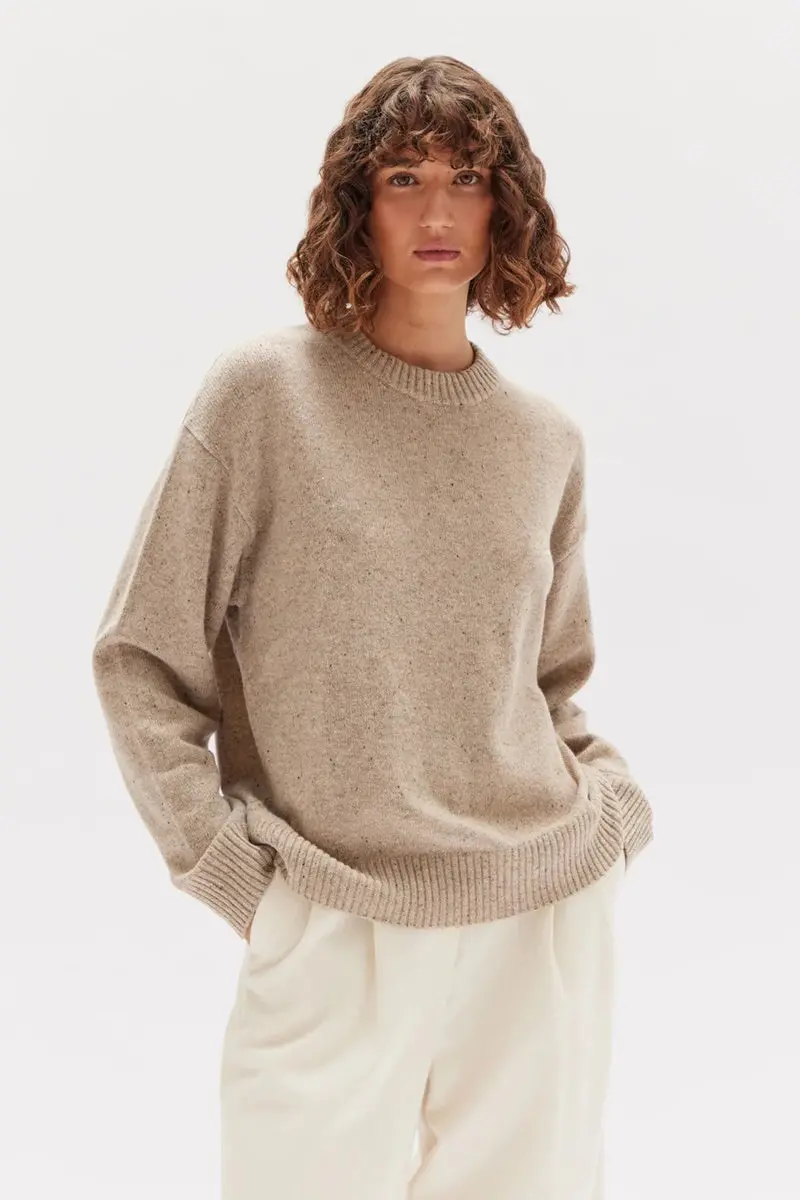 Assembly Label - Iris Knit - Stone Marle 1