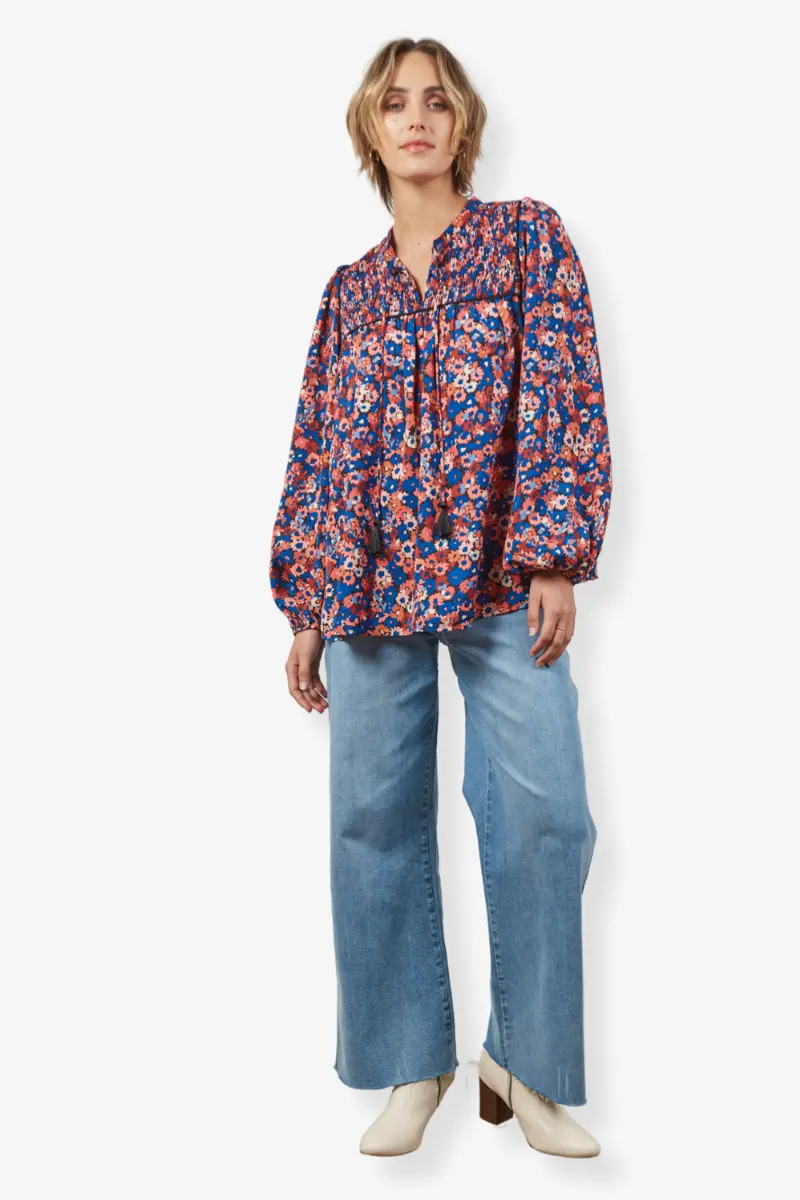 Isle Of Mine - Romance Blouse - Azure Bloom 1