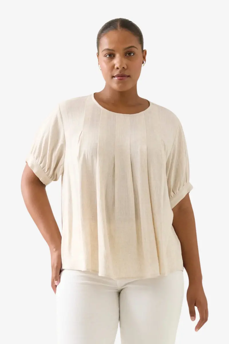 Isle Of Mine - Ingrid Pleat Top - Canvas 1