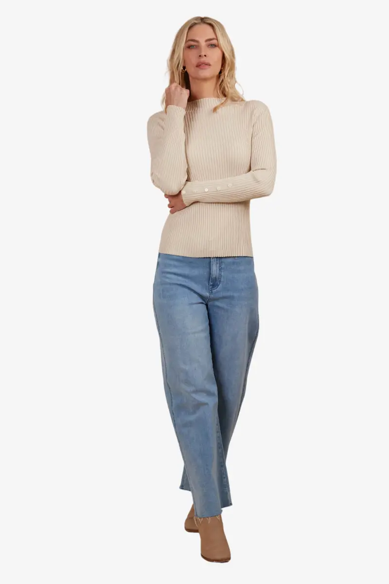 Isle Of Mine - Juno Knit Top - Canvas 1