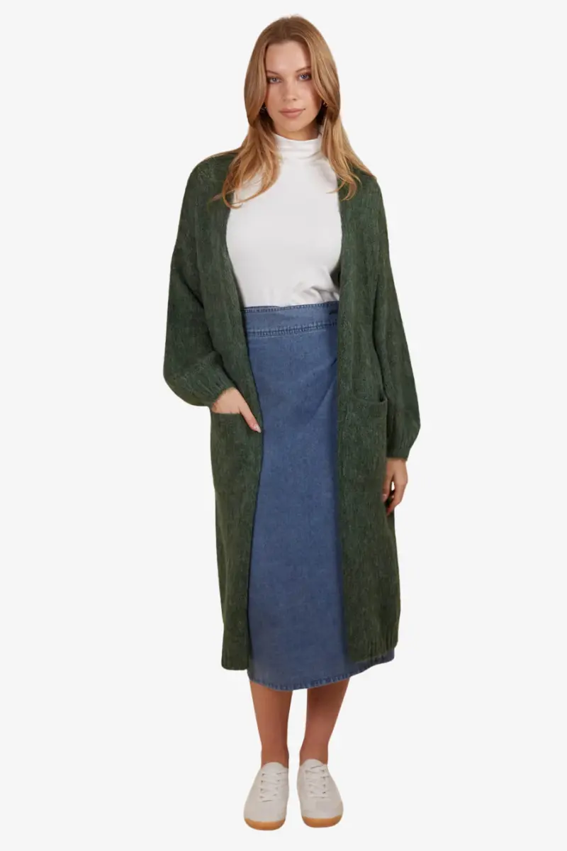 Isle Of Mine - Pallas Cardigan - Pine 1