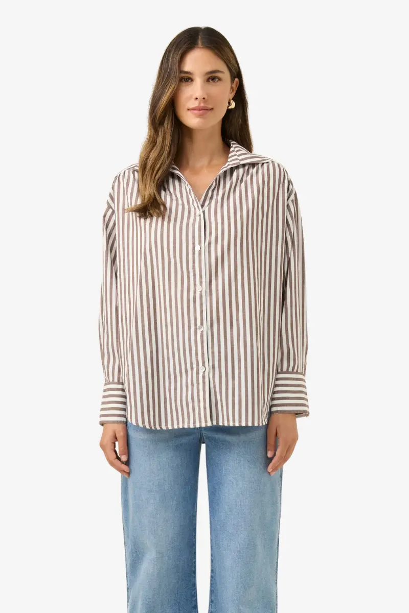 Isle Of Mine - Quinn Shirt - Chocolate 1