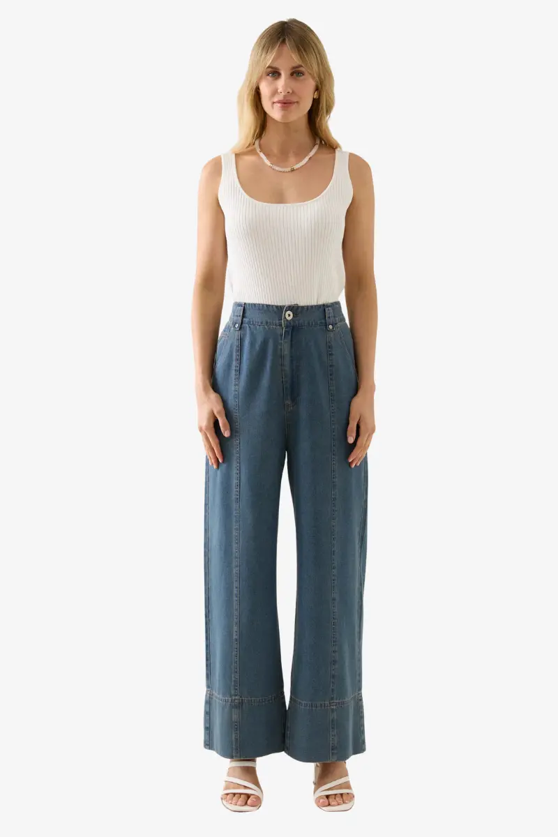 Isle Of Mine - Sofie Denim Pant - Drift 1
