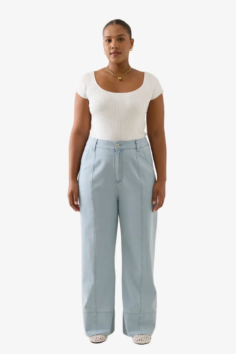 Isle Of Mine - Sofie Denim Pant - Sky 1