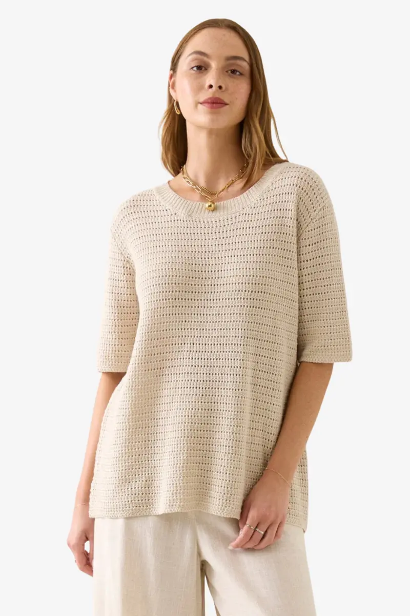 Isle Of Mine - Sylvie Knit T Shirt - Canvas 1