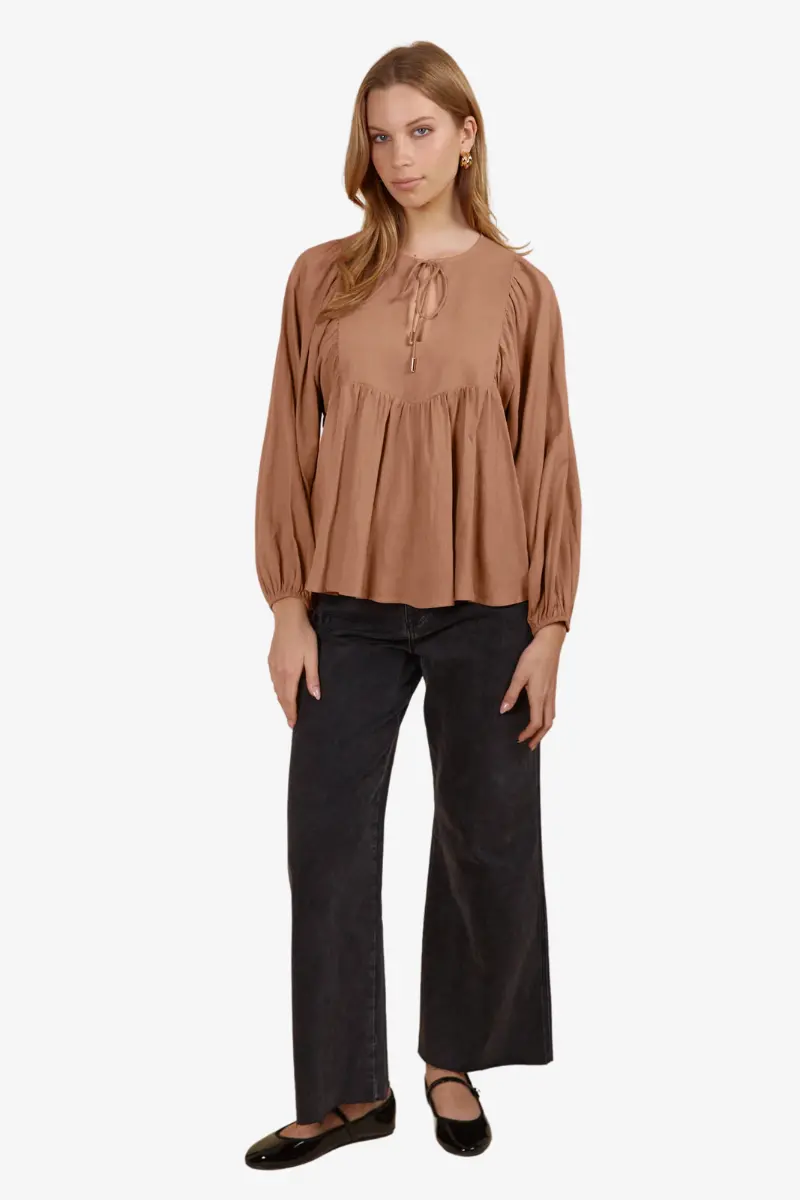 Isle Of Mine - Venus Blouse - Toffee 1