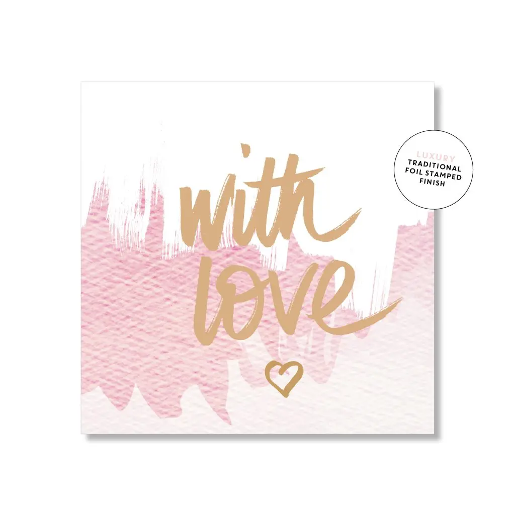 Just Smitten Mini Gift Card - With Love 1