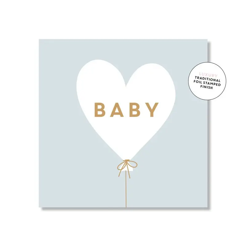Just Smitten - Baby Heart Balloon - Blue 1