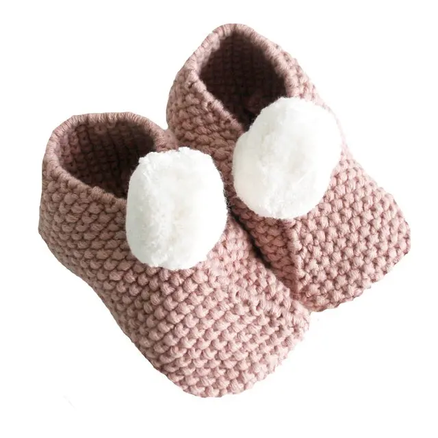 Alimrose - Baby Pompom Slippers - Blossom 1