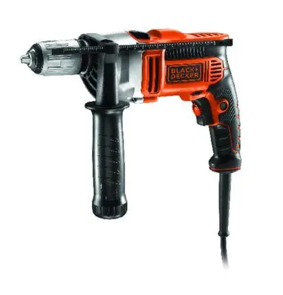 Black & Decker Kr554cres-Qs 550W Vsr 13Mm Keyless Chuck - Spindle Lock Hammer Drill 1