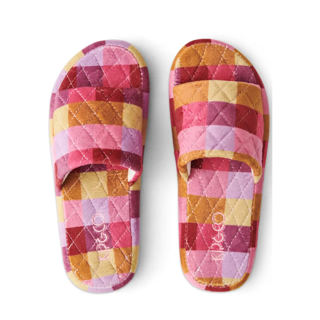 Kip & Co - Quilted Velvet Slippers - Tutti Frutti 1