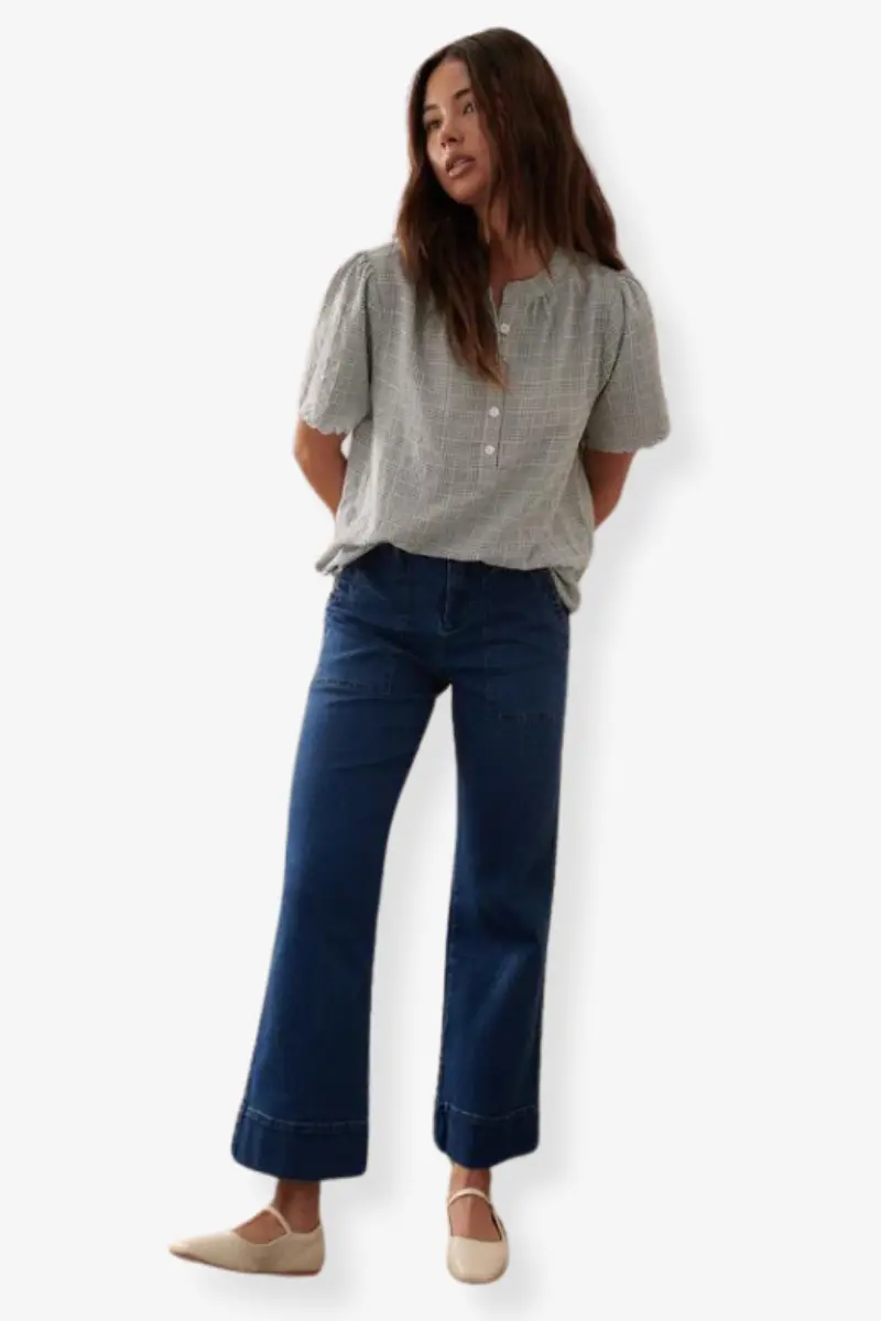 Kireina - Celeste Pant - Mid West Blue 1