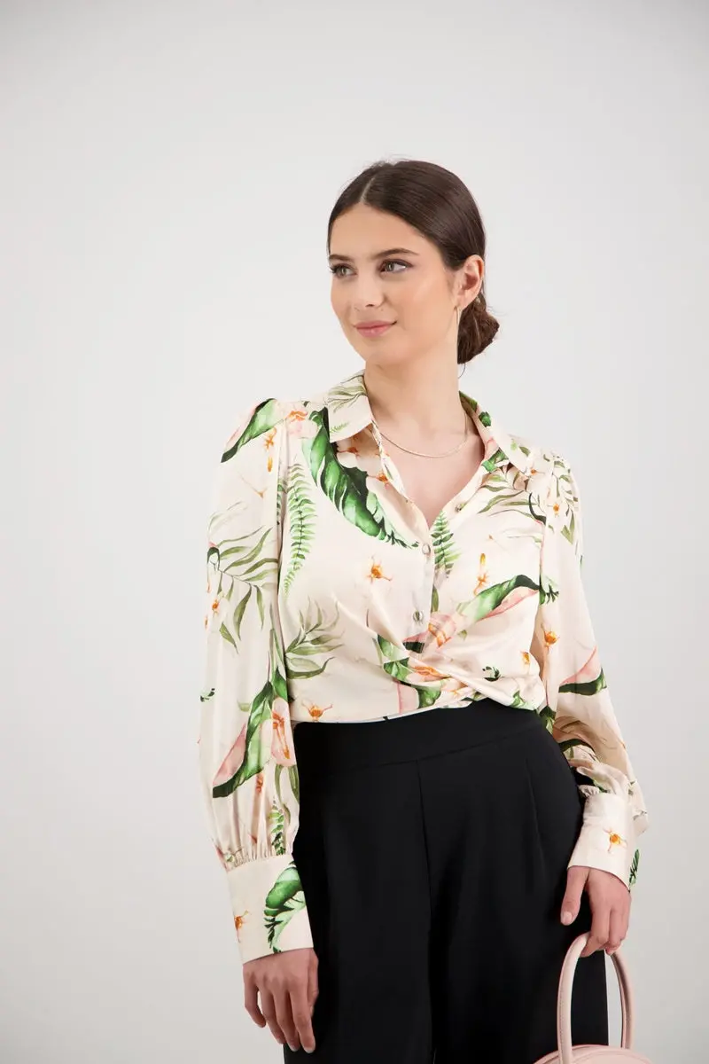 Among The Brave - Victory Shirt - Cream Floral 1