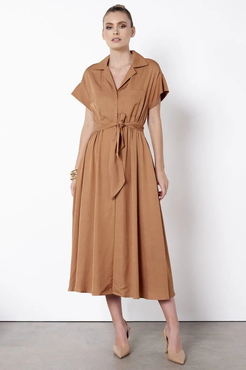 Fate + Becker - Love Level Dress - Tobacco 1