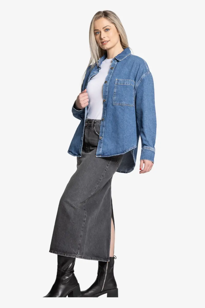 Ltb - Glenna Regular Denim Shirt 1