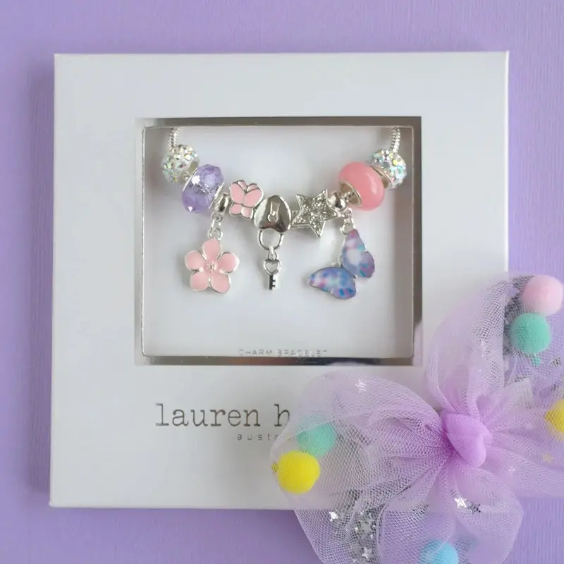 Lauren Hinkley - Purple Butterfly Magic Charm Bracelet 1