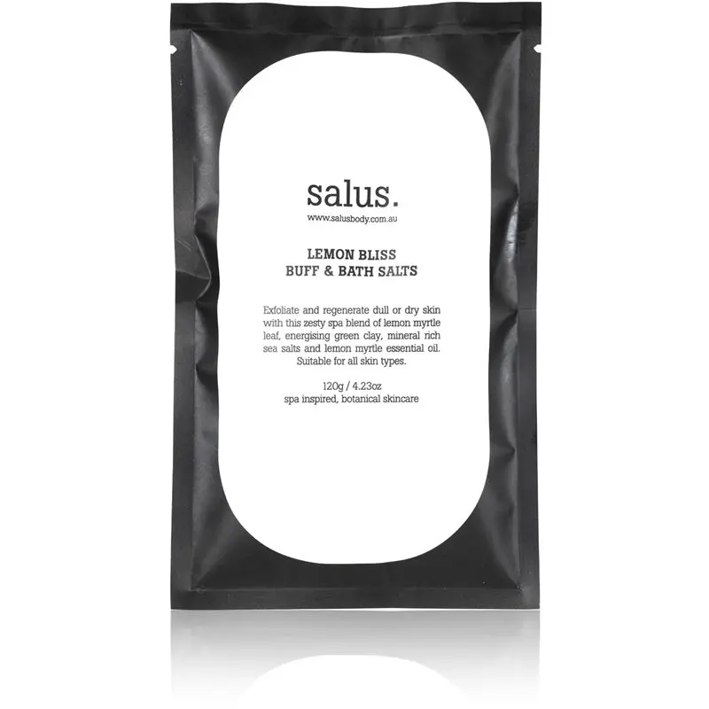 Salus Body - Lemon Bliss Buff & Bath Salts Sachet 1