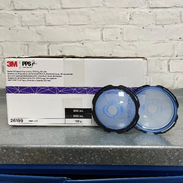3M Pps 2 Pk50 Std & Large Lids With Built In 125 Micron Filter 1