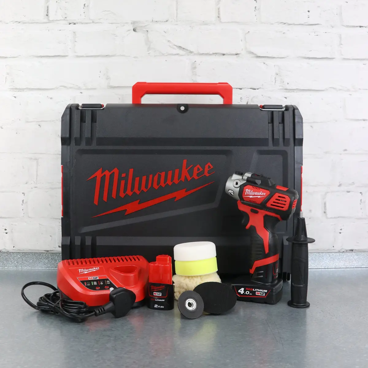 Milwaukee M12 Bps-421X 12V Sub Compact Polisher / Sander Kit 1