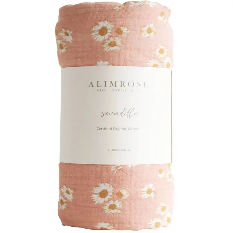 Alimrose - Muslin Swaddle - Little Daisies 1