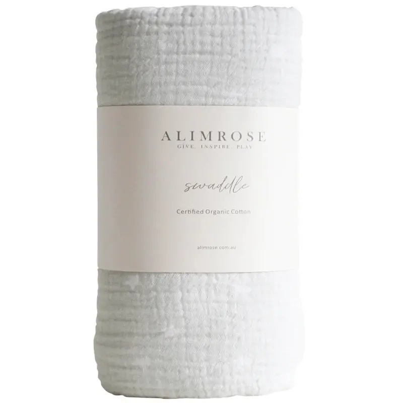 Alimrose - Muslin Swaddle - Starry Night - Grey 1