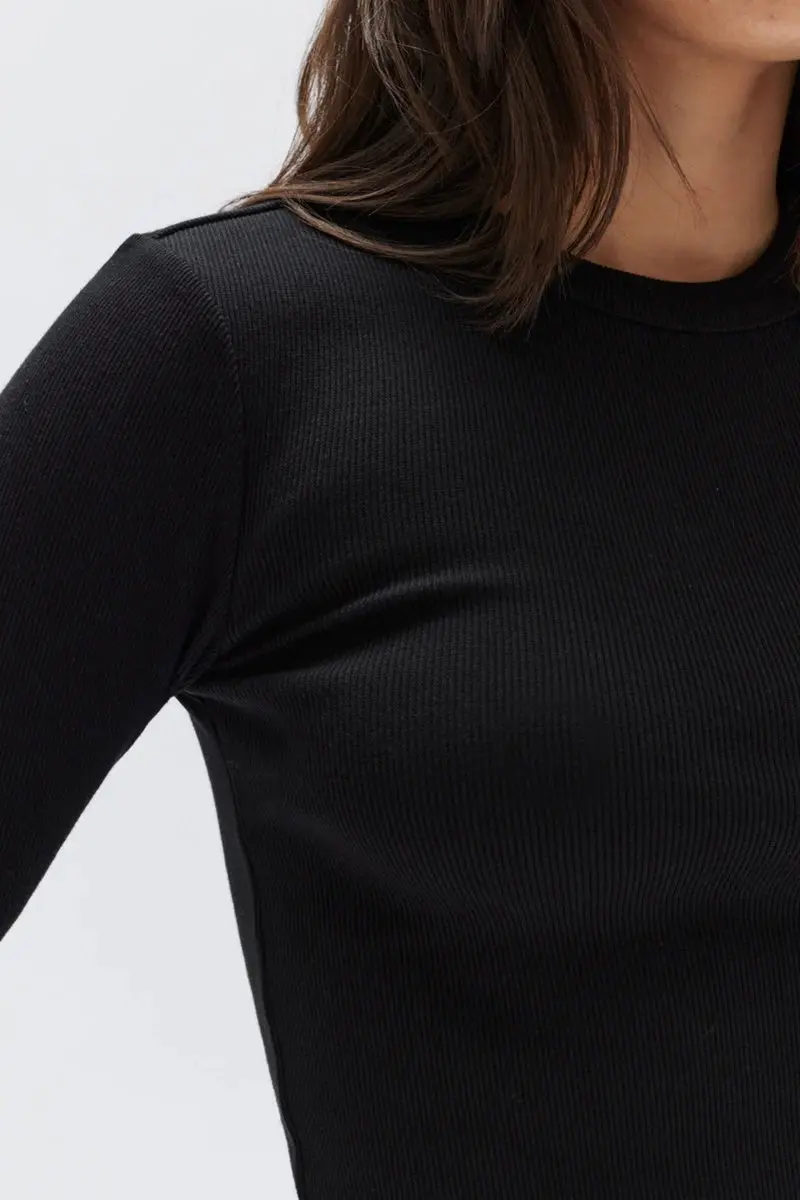 Assembly Label - Miana Organic L/S Tee - True Black 2