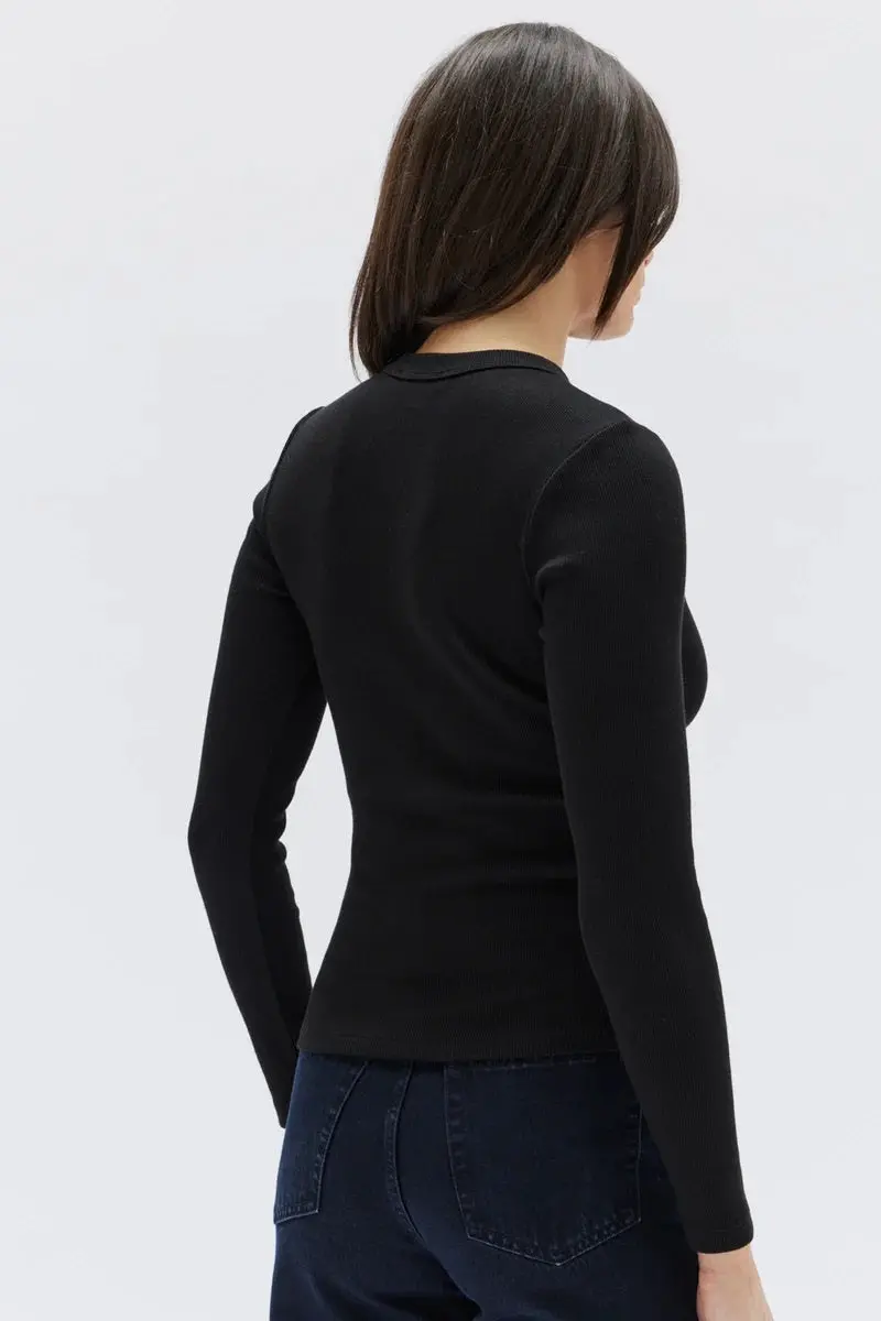 Assembly Label - Miana Organic L/S Tee - True Black 4