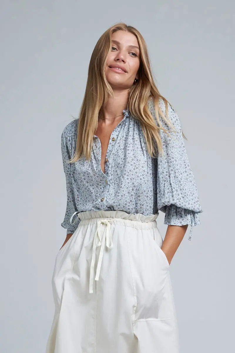 Lilya - Mohave Blouse - Vintage Floral Powder Blue 1