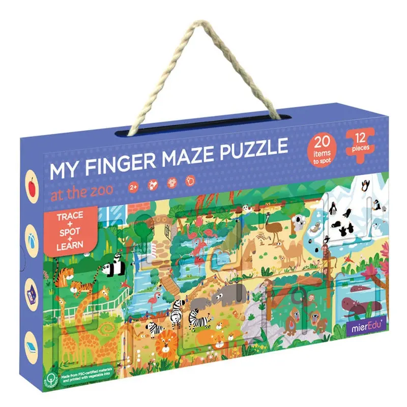 Mieredu - My Finger Maze Puzzle - At The Zoo 1