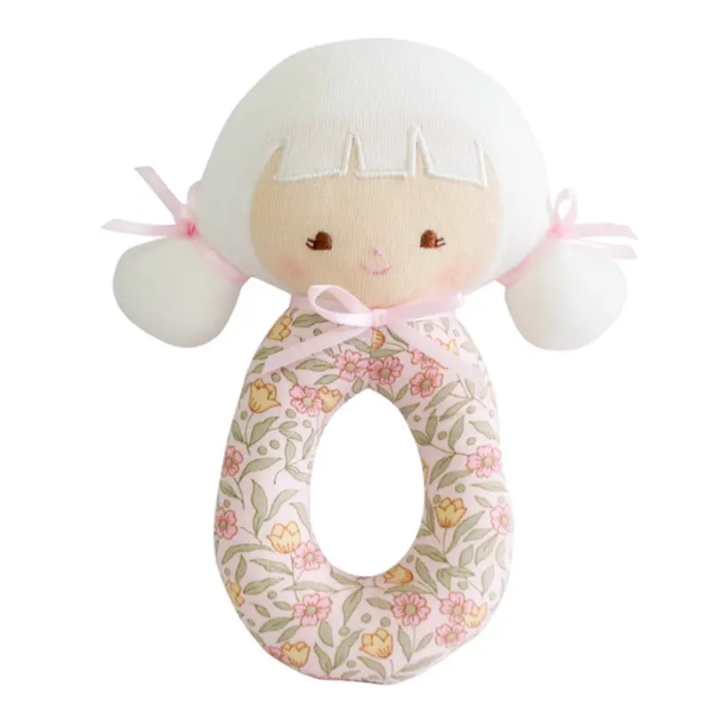 Alimrose - Audrey Grab Rattle - Blossom Lily Pink 1