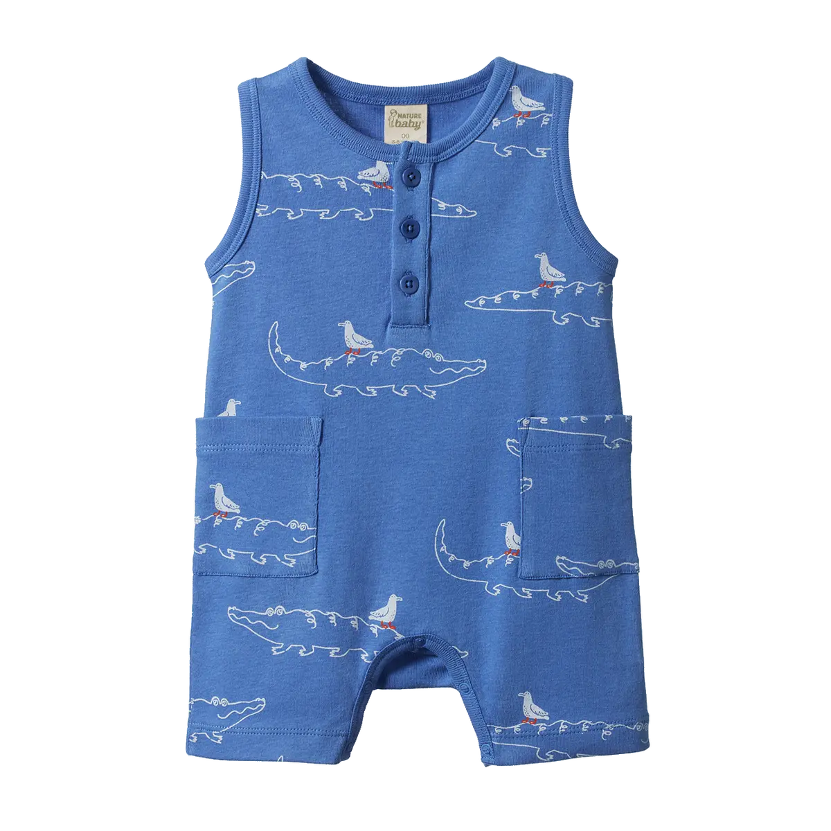 Nature Baby - Camper Suit - Curious Crocodiles Reef Print 1
