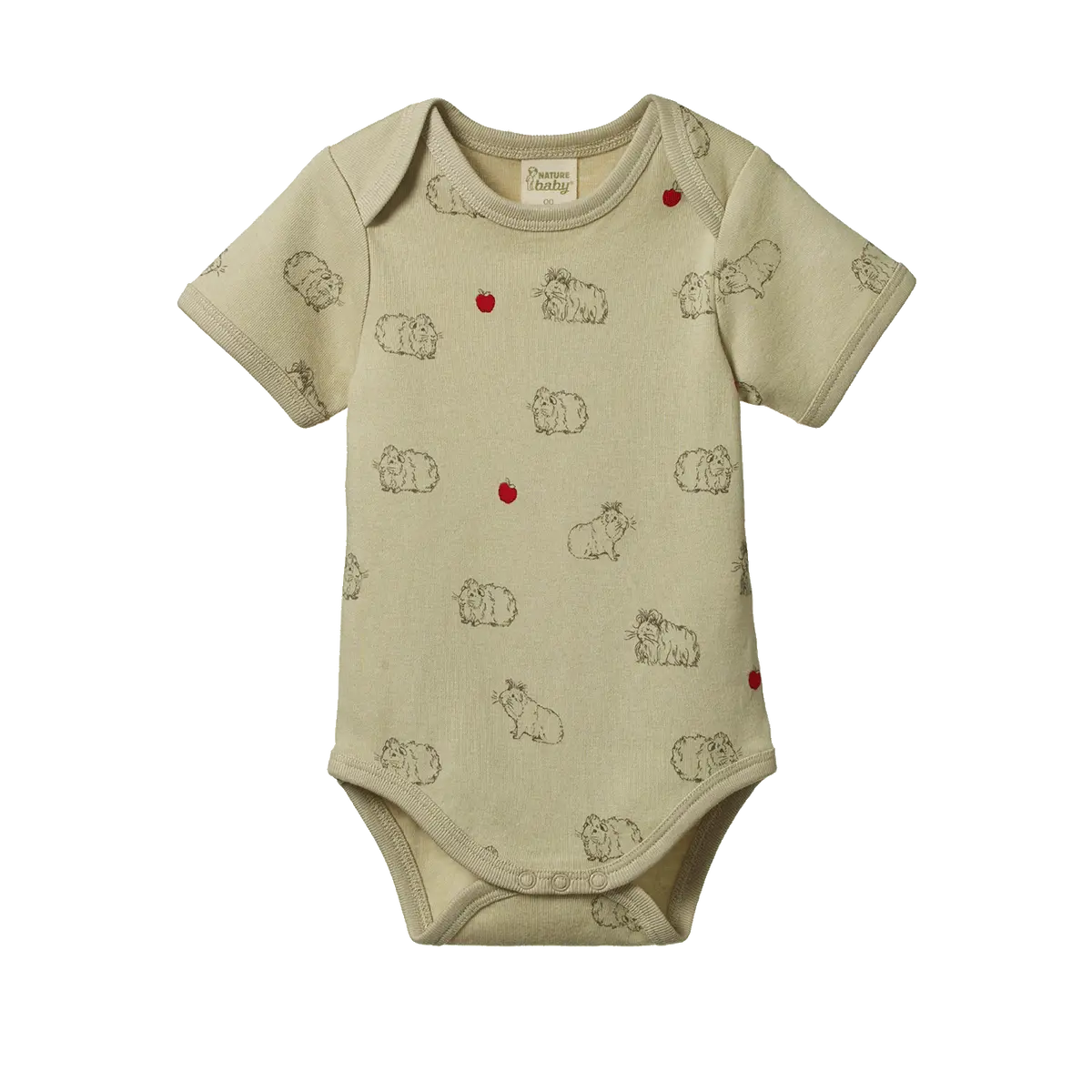 Nature Baby - Short Sleeve Body Suit - Guinea Pig Gala 1