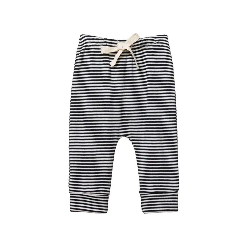 Nature Baby - Drawstring Pants - Navy Stripe 1