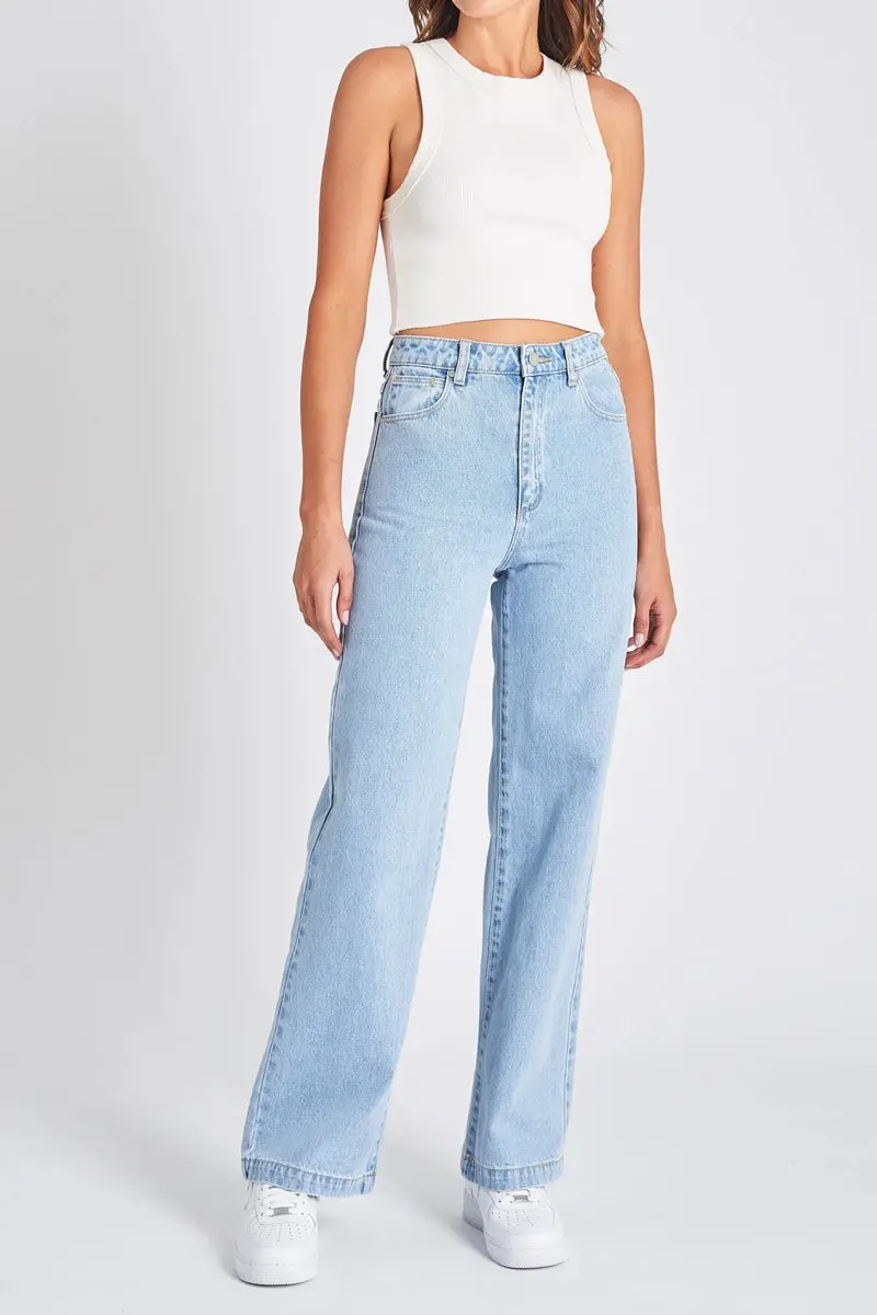 Abrand - High & Wide Linda Organic - Vintage Blue 1