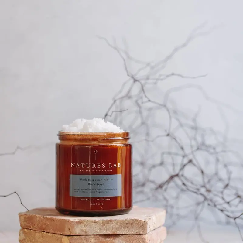 Natures Lab -  Black Raspberry Vanilla Body Scrub 1