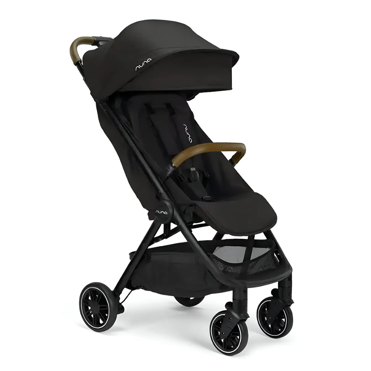 Coche De Paseo Nuna Trvl Negro Con Plegado Automático 1