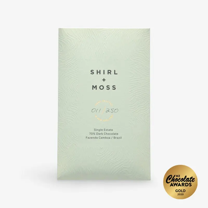 Shirl & Moss - Single Estate 70% Dark Chocolate Bar 1
