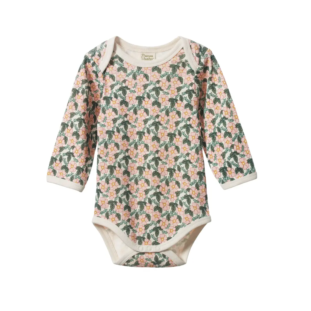 Nature Baby - Long Sleeve Bodysuit - Garland 1