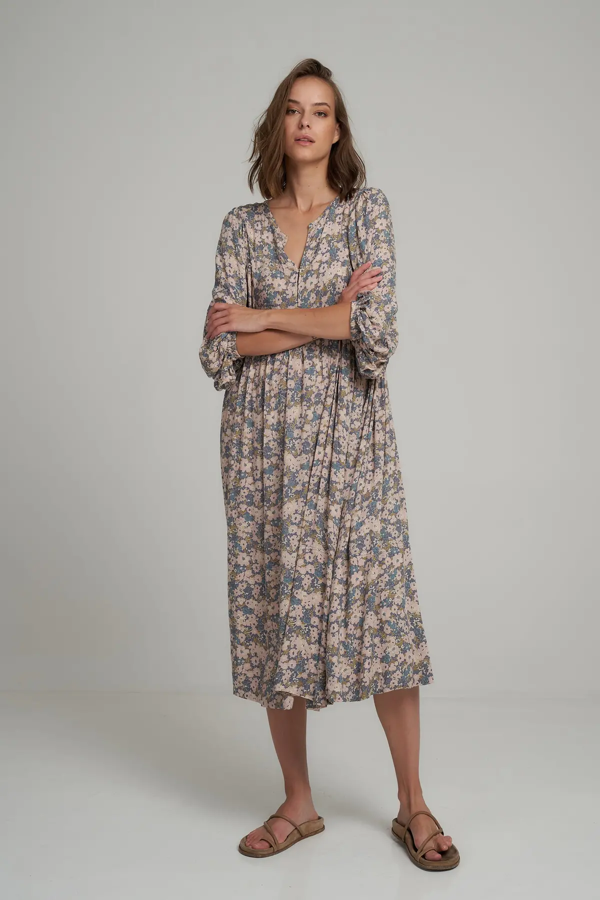 Lilya - November Dress - Floral Blue 1