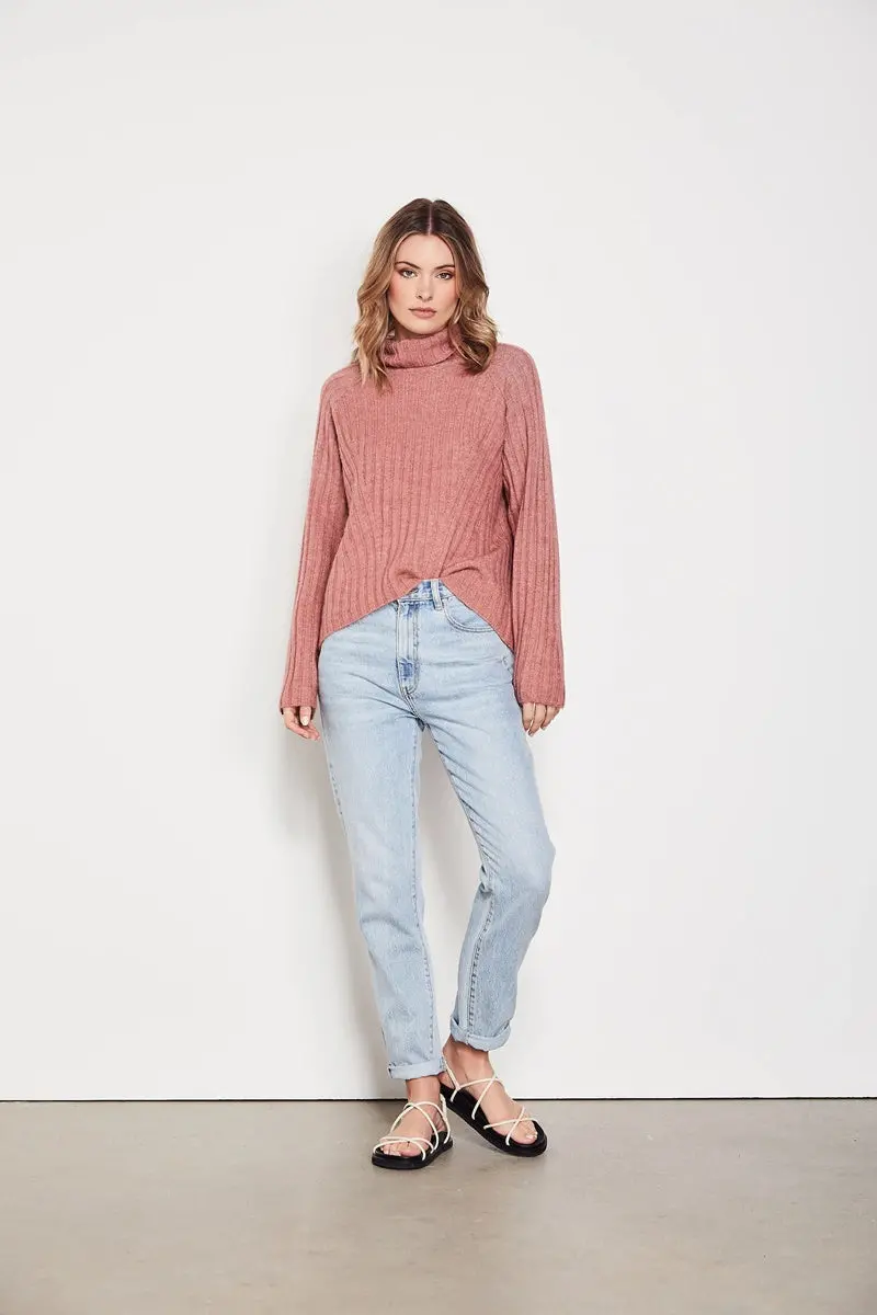 The Others - The High Rise Jean - Mid Blue 1