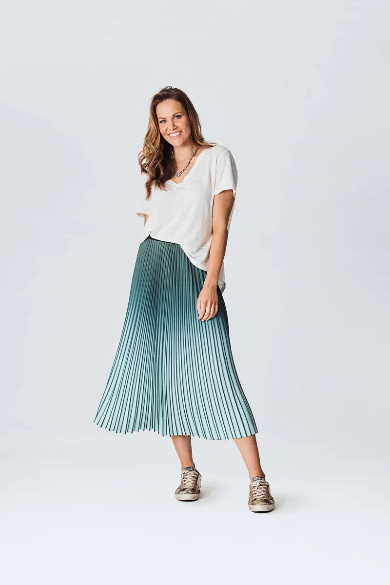 The Others - Sunray Skirt - Ombre Sage 1